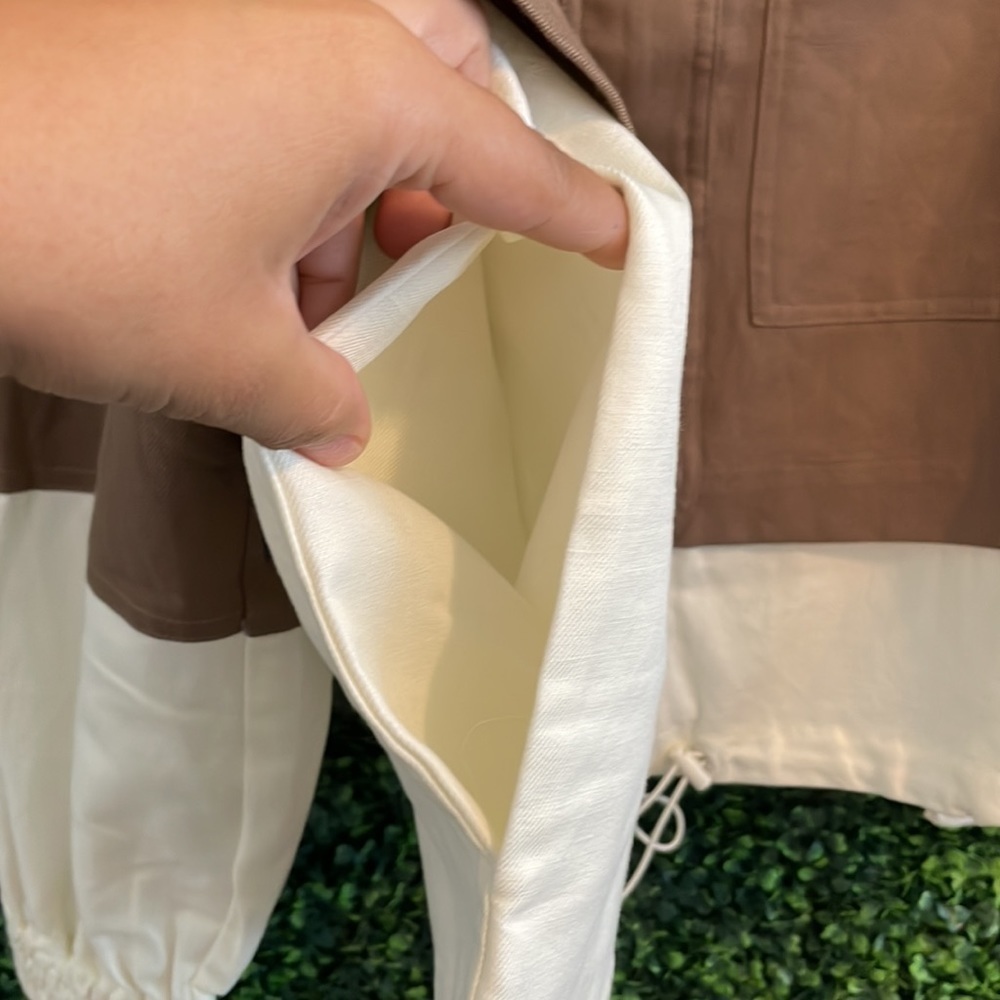 NWT APIECE APART Selva Cropped Windbreaker in Camel - Picture 12 of 13